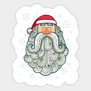 Santa Portrait Sticker